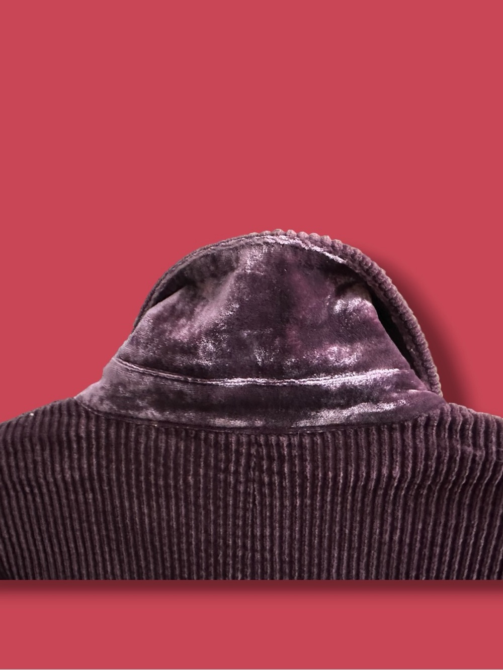 J. Jill Corduroy Button-Front Jacket in Plum - Picture 4 of 6